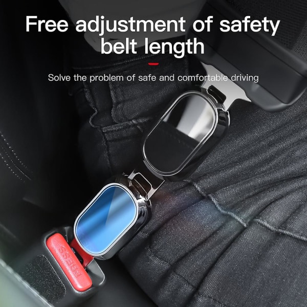 Yz För Tesla Model 3 Model Y Model X Model S Biltillbehör för säkerhetsbältesförlängare Black