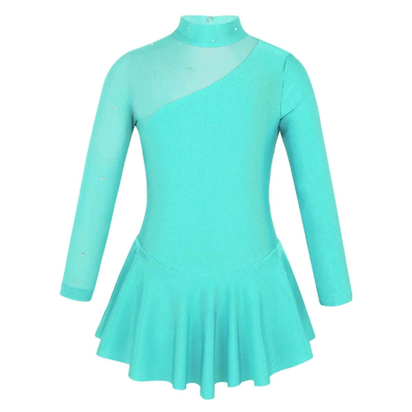 Balett Gymnastik Trikå Klänning Barn Flickor Balett Trikåer För Dans Ballerina Cutouts Bak Samtida Konståkningsklänning 14 Lavender