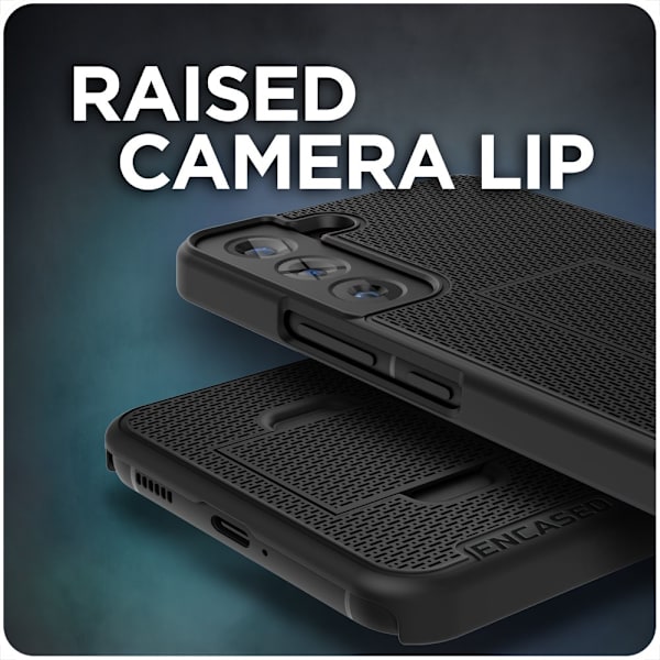 Inkapslad DuraClip Designad för Samsung Galaxy S22 Plus Bältesklämma Case, Smal phone case med hölster