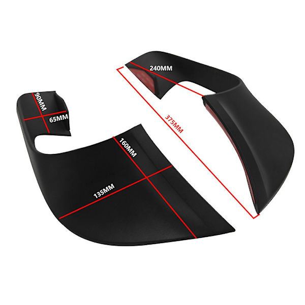 Ny fast vindvinge för Yamaha Yzf-r7 Yzf R7 R 7 2021 2022 2023 Motorcykel Aerodynamiska vingar Vindruteskydd Tillbehör Matte black none
