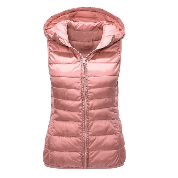 Kvinnors thermal Väst Kvinnors höst och vinter bomullskläder Pink 4XL