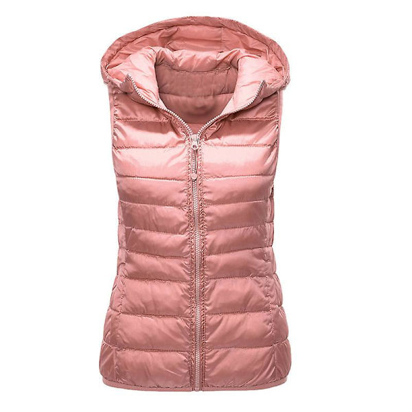 Kvinnors thermal Väst Kvinnors höst och vinter bomullskläder Pink M