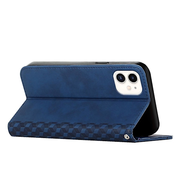 Kompatibel med Iphone 12 Fodral Premium Cover Magnetiskt Läder Folio Etui Coque - Blå null none