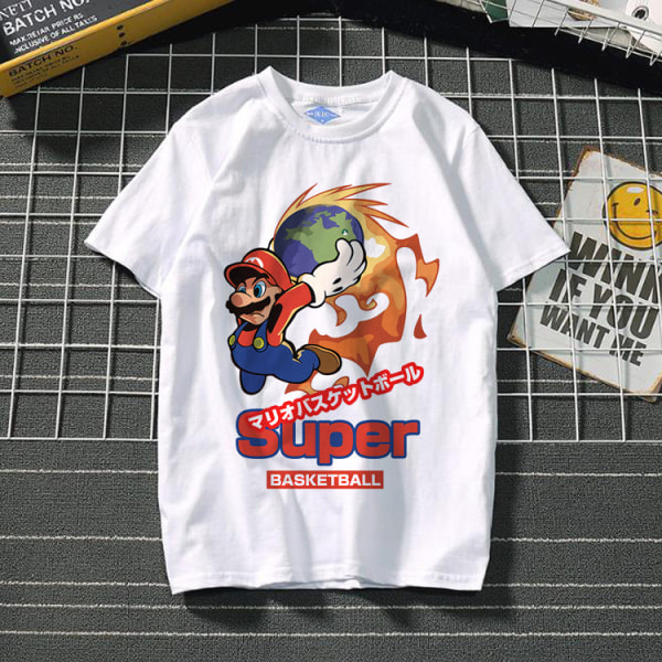 Mario anime perifer T-shirt för män och kvinnor T-shirts 8# 8# Children's 3XL