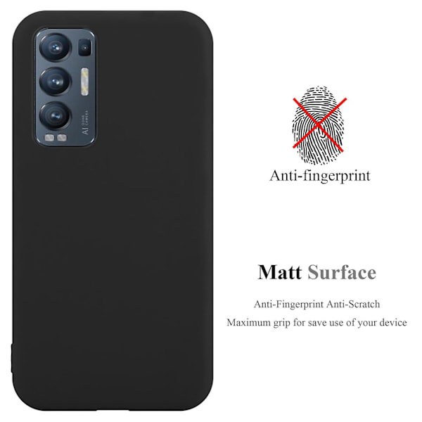 Oppo FIND X3 NEO Hülle Handy Cover TPU- case - matta färger CANDY BLACK FIND X3 NEO