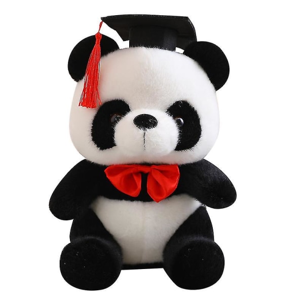26 cm Kawaii Doctor Panda Plyschleksaker Mjuka uppstoppade pandabjörnar med doktorshatt Plyschdocka Examen Panda Barn Examen Present 3