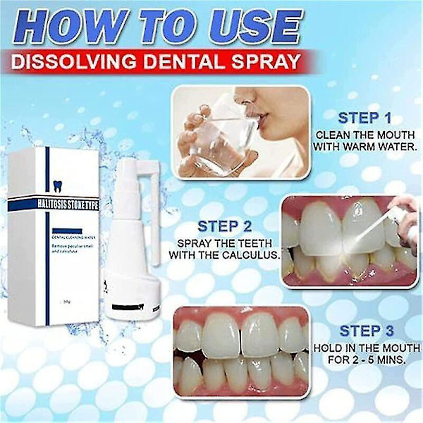 30ml Calculus Dissolving Dental Spray Oral Tooth Cleaner Tartar Remover null none