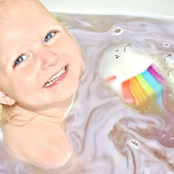Special Effect Handgjord Baff Bombz set för barn, Irriterande och giftfri (3 st, vit) null none