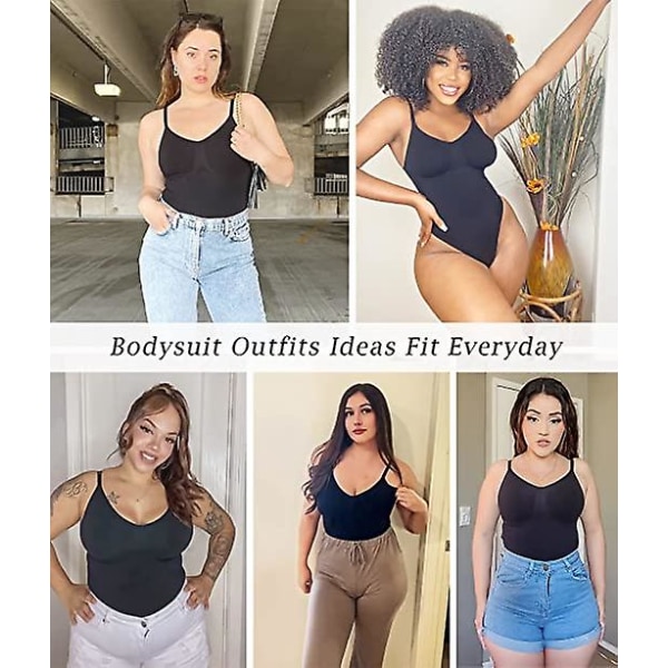 Ultra Comfy Body Shaper,,kvinnor Skulptera Body Tummy Control Shapewear Seamless Body Shaper String Stroppa Justerbara remmar , Botao L