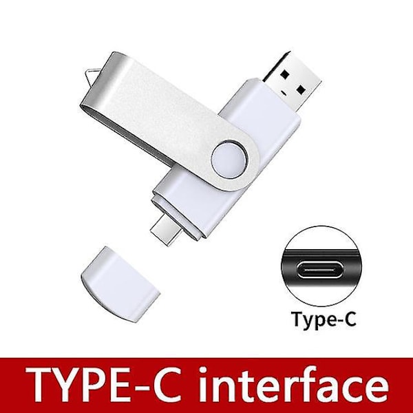 USB Flash Drive 3.0 2tb USB Drive 1tb Pendrive 512g Otg Typec 1tb 2tb Type-c 3.0 Stick Pen Drive 512gb Cle USB Flash Drive 1tb White typec 1TB