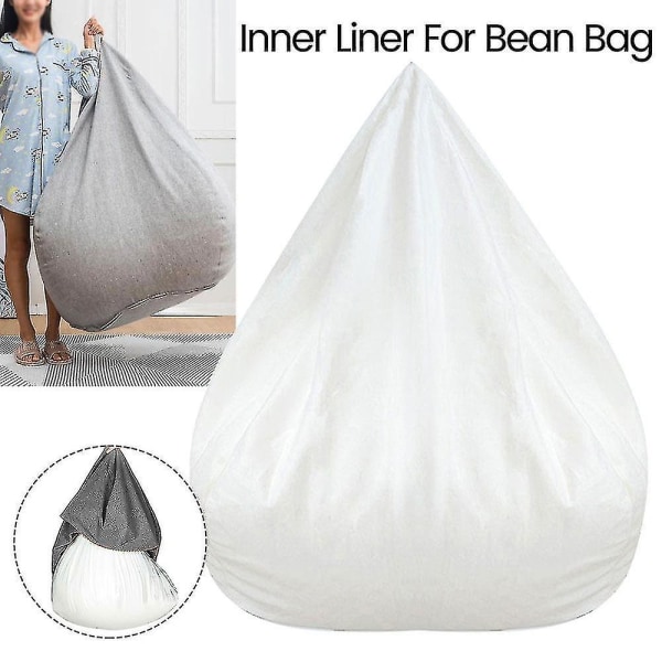 Nytt innerfoder för Bean Bag Chair Coer Stor Lättstädad Soffsits coolwhite 70X80cm