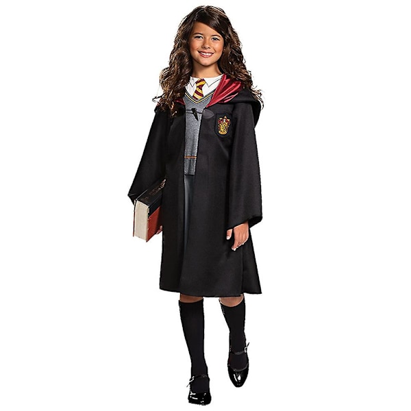 Harry Potter Hermione Granger Gryffindor Cosplay Uniform Dräkter Outfit Set Presenter 3-14 år Barn Tonåringar Pojkar Flickor Girl 5-7 Years