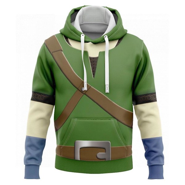 Anime Game The Legend Cosplay Of Zelda Link Cosplay Hoodie Herr Kostym Rollspel Fantasia Sweatshirt Halloween Carnival Kläder Style A L