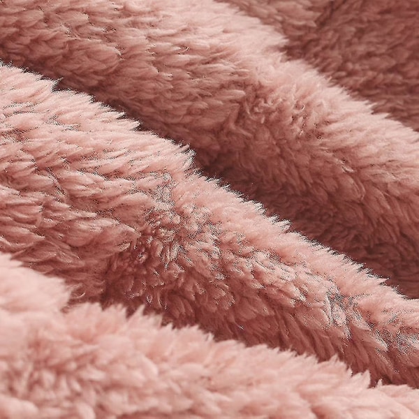 Huvtröja i fleece för kvinnor Vinter Varm Casual Sweatshirt Cat Ears Design Lös tröja Pink L