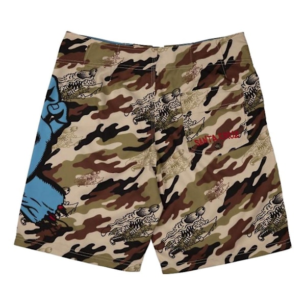 Santa Cruz Screaming Hand badshorts för män Slasher Camo 30