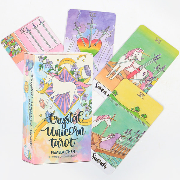 Crystal Unicorn Oracle Tarot Card