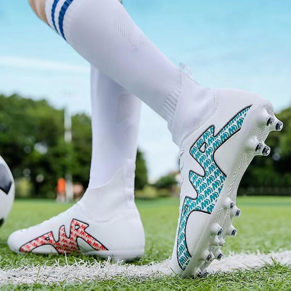Mens fotbollsskor halkfria fotbollsstövlar Cleats Grass Soccer Sneakers 3 32