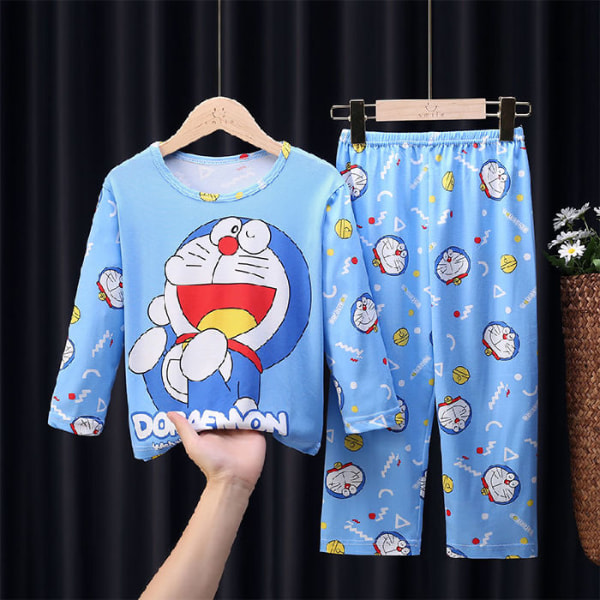 Pyjamas för män och flickor långärmad tecknad hemkläder F13 Dora A Dream 12 yards