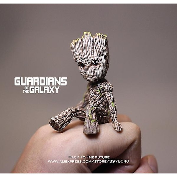 Disney Marvel X-men Deadpool 2 Actionfigur Sittställning Modell Anime Minidocka Dekoration Pvc Collection Figur Leksaker Modell C Groot