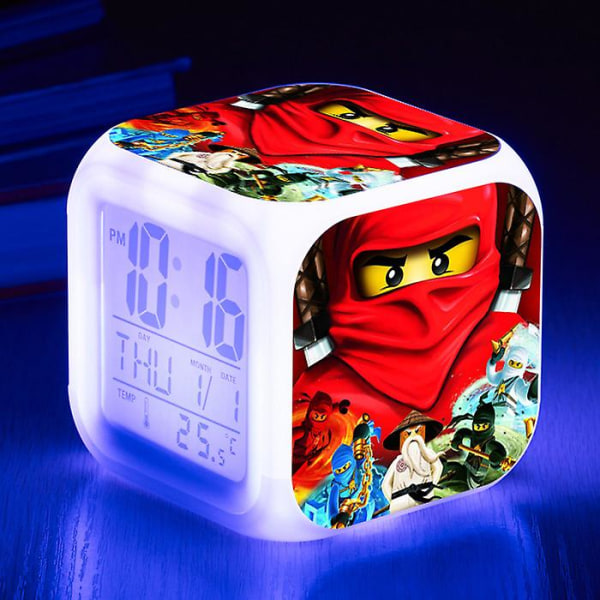 Ninja Children Alarm Clock Led Night Light Style L