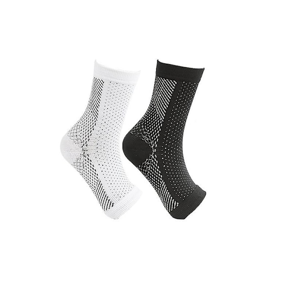 2 par neuropati kompressionsstrumpor Ankel Arch Support Skydda strumpor S M