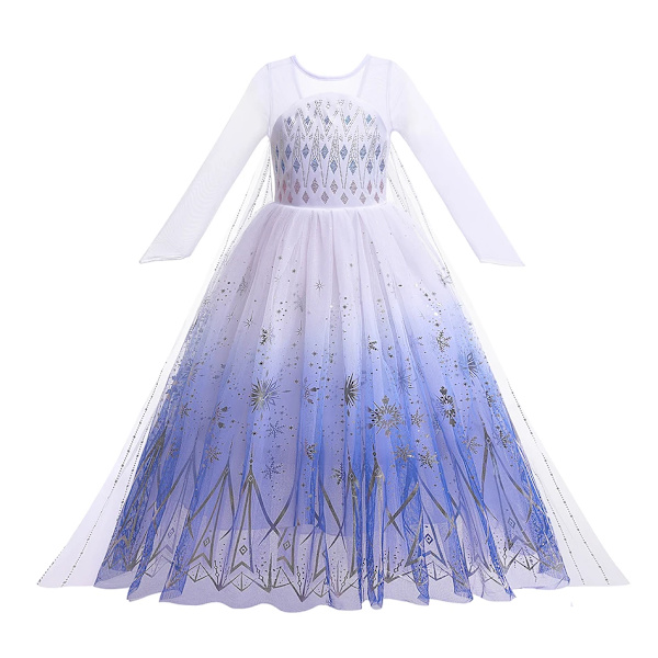Disney Frozen Kostym Barn Elsa Prinsessa Klänning Anna Rapunzel Cosplay Kostym Baby Flickor Födelsedagsfest Kläder 2-10 År Elsa Dress 10 4 Years