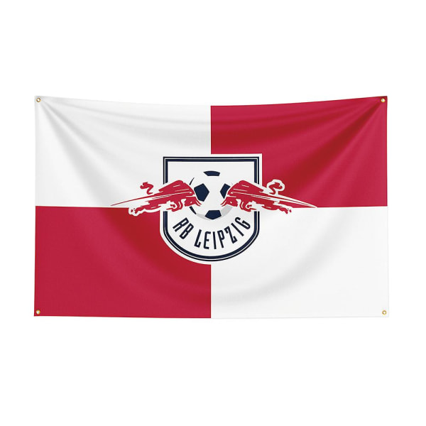 3x5 Rb Leipzig flagga polyester printed Racing Sport Banner för inredning 60 x 90cm A