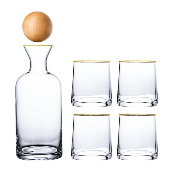 Set Drickskopp Flerfärgat glas Stor kapacitet Vintage Design Praktisk multifunktionell vattenkokare null none