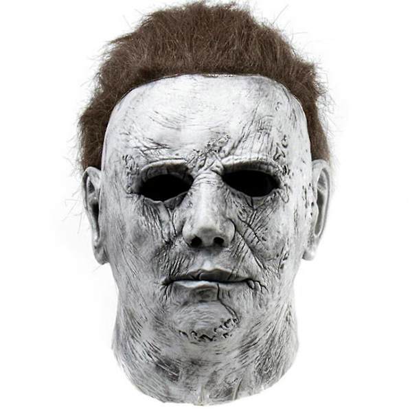 Halloween Michael Myers Skräck Latex Mask Huvudbonader Festrekvisita C