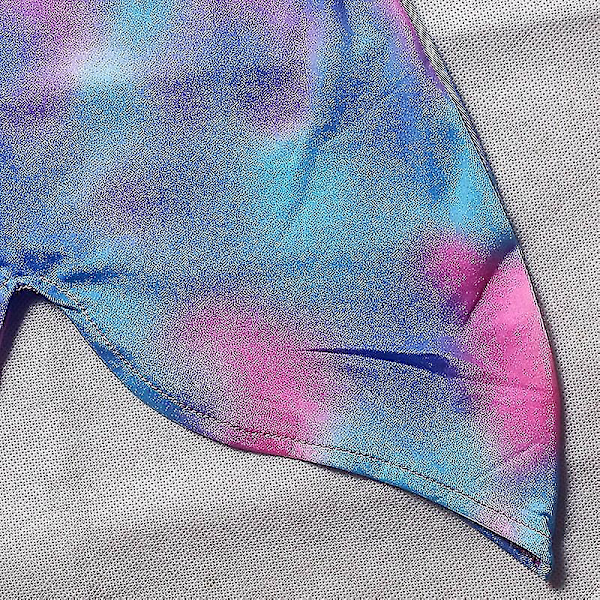 Kids Girl Mermaid Tail Bikini Set Beachwear Simning Badkläder Baddräkt Blue Pink 5-6 Years