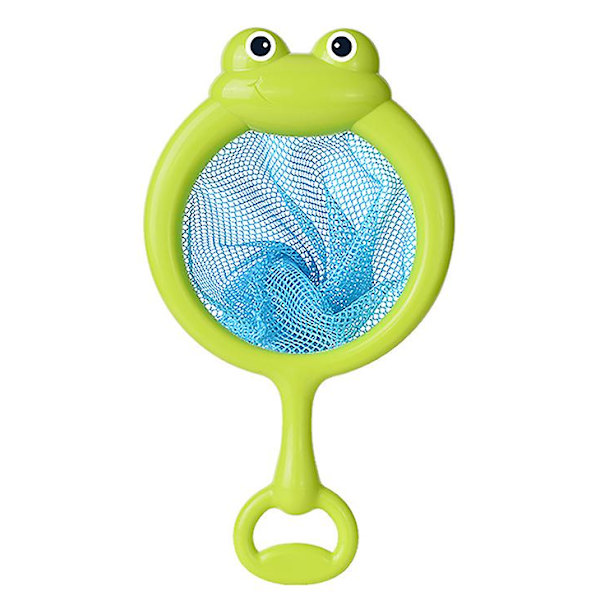 Baby Söta djur Badleksak Simma Vatten Led Light Up Leksaker Mjukt gummi Float Induktion Lysande grodor För barn Lek Roliga presenter C Fishing Net
