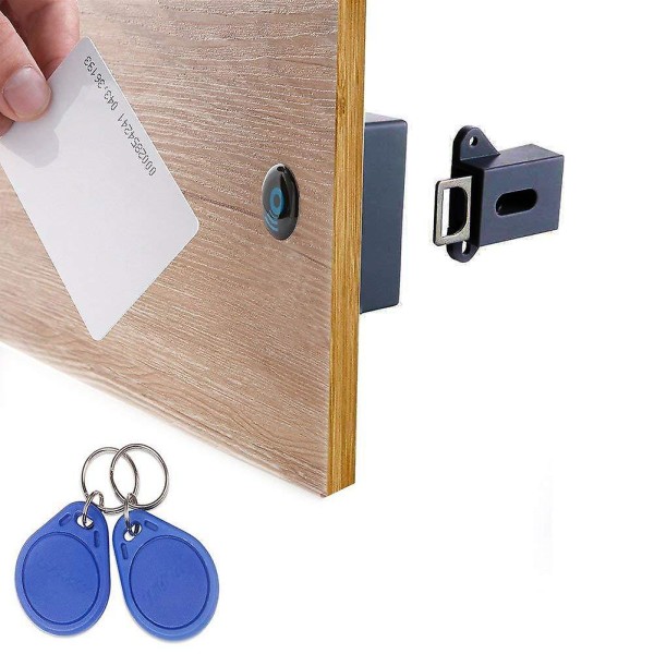 Osynligt elektroniskt skåplås, dolt lås, DIY Rfid-lås La-tch för träskåp Låda skåpskåp B