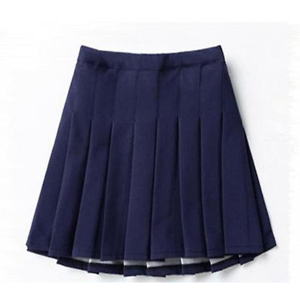 Chic Harajuku student plisserad kjol - navy 140