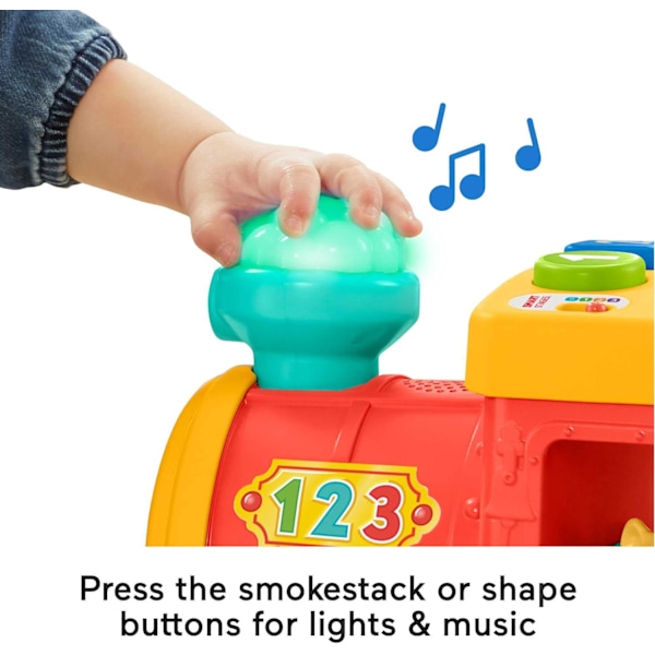 Fisher-Price Little People Resa Tillsammans Vännerskepp, 2-i-1 lekset med svarta och spansktalande figurer för småbarn och förskolebarn Big Animal Train
