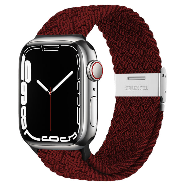Lämplig för Apple Watch Band 7-6se  38/40/41mm-26# Red on Black