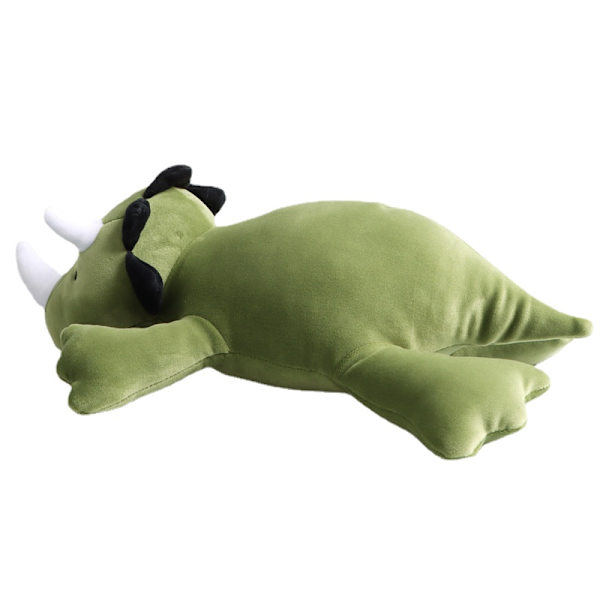 Dinosaur Viktad Triangle Drake Plysch Leksak Grön Triceratops Green Triceratops 60cm