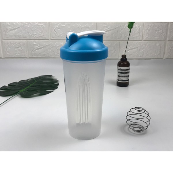600ml proteinpulver kopp shaker cup sport fitness cup blue