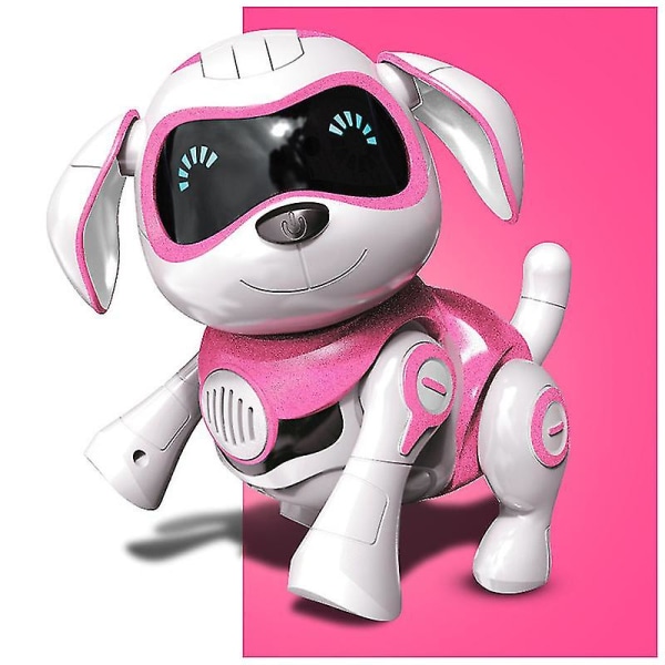 Rc Smart Robot Hund Elektrisk Trådlös Fjärrkontroll Leksak Sjung Dans Gå Pink