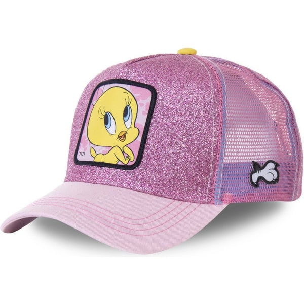 Tecknad kaskettBaseball Hat Påminnelse Flash Pink