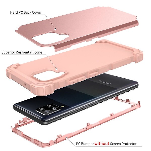 Stöd för trådlöst case för Samsung A42 5g, Anti-fingeravtryck, Hudberöringskänsla, Drop Protection null none