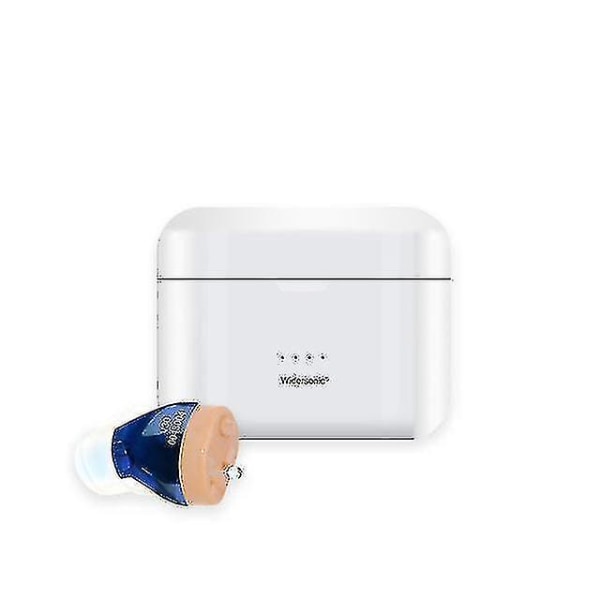USB uppladdningsbar Fonos hörapparat osynlig hörseljustering V30-blue-l