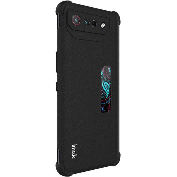 Imak Tpu phone case för Asus Rog Phone 7 Pro / Phone 7 Ultimate 5g, matt finish beläggning Baksida Cover Black