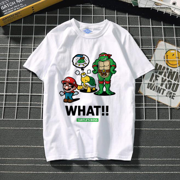 Mario anime perifer T-shirt för män och kvinnor T-shirts 17# 17# Children's 2XL