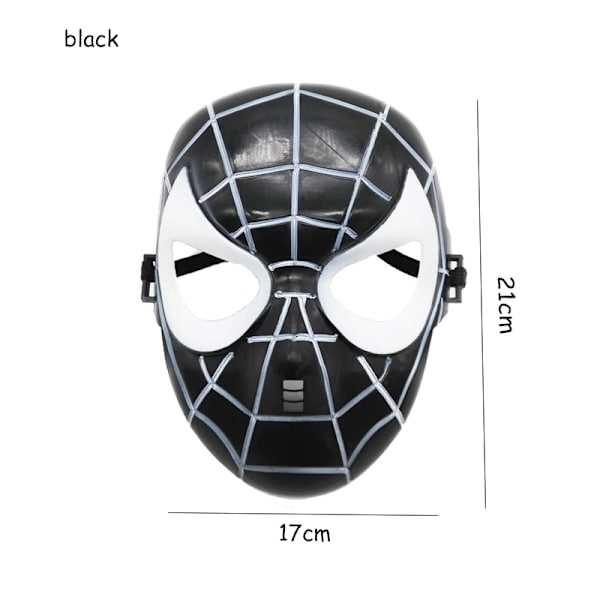 Barnens röda Spiderman Cosplay Cape Mask Kid Super Hero Mask/Handskar 3-12 år gammal pojke födelsedagspresent mask B