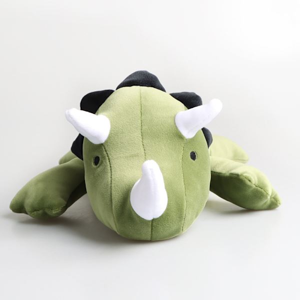 Dinosaur Viktad Triangle Drake Plysch Leksak Grön Triceratops Green Triceratops 60cm