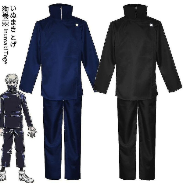 Jujutsu Kaisen Anime Toge Inumaki Cosplay Kostym Top Pants Skoluniform Set-i A2 L