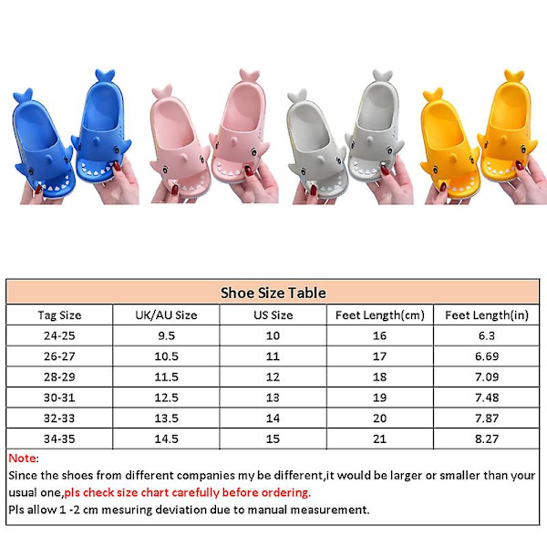 Barn Lätta Tofflor Strand Casual Rygglösa Slides Pojkar Vardagliga Bekväma Seriefigurer Skor Gray EU 26-27