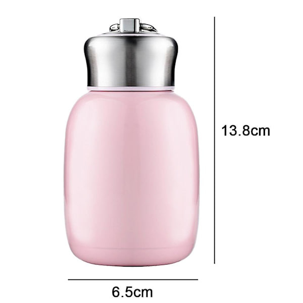 Mini 280 ml vattenflaska i rostfritt stål, isolerad vattenflaska läckagesäker sportglaskopp style5