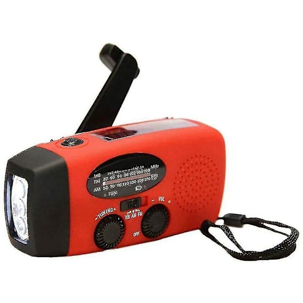 Wind Up Radio, Emergency Radio Solar Portable 2000mah Powerflashlight null none