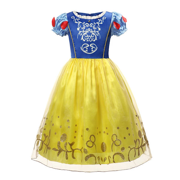 Disney Frozen Kostym Barn Elsa Prinsessa Klänning Anna Rapunzel Cosplay Kostym Baby Flickor Födelsedagsfest Kläder 2-10 År Snow White Dress 14 5-6 Years